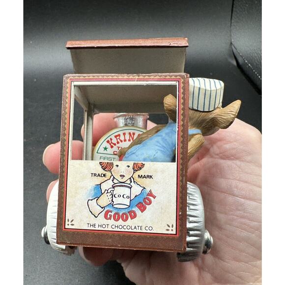 Vintage 1988 Enesco Treasury of Christmas Ornament Merry Christmas Engine -S1M - Picture 3 of 11